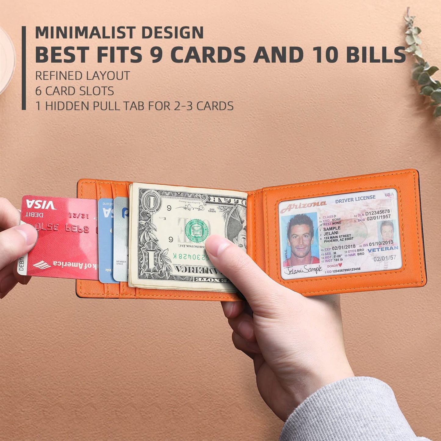 Men Wallet With Money Clip