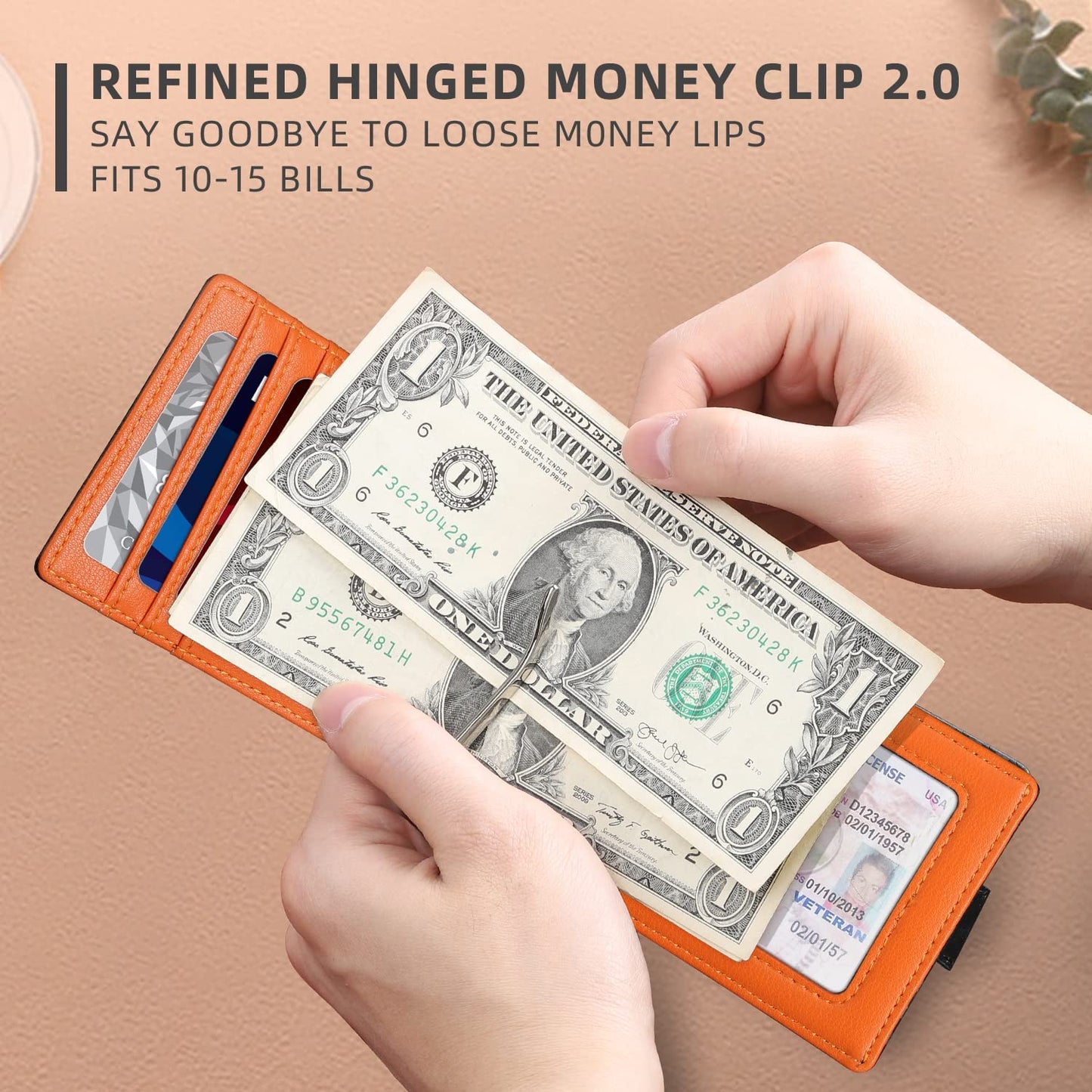 Men Wallet With Money Clip